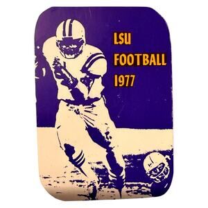 Vintage 1977 LSU Tigers Football Pocket Schedule Louisiana State University